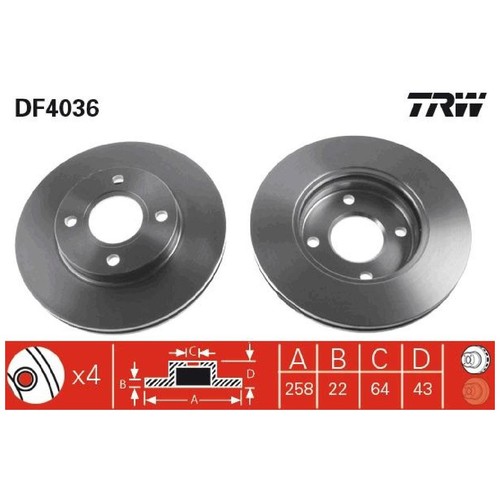 Bremsscheibe vorne für - 2x,