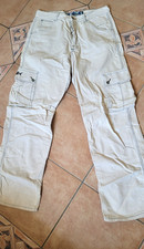 Gr. L - Herren: Cord-Jeans, beige, von FISHBONE, Herren Gr. L, gerade & weit