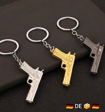 Pistole Revolver Waffe 9mm Metall Cowboy Sheriff Security Schlüsselanhänger ??