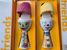 RITZENHOFF FRIENDS 2 Eierbecher mit Mütze LOUISE GIBB + SEYMOUR CHWAST mit OVP