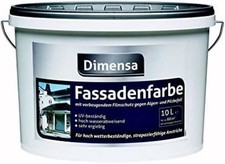 €5,00L  10 L Dimensa Meffert Fassadenfarbe weiß wetterbeständig Filmschutz