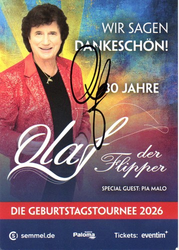 Olaf der flipper autogramm - der,