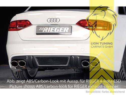 Rieger heckansatz heckspoiler - heckansatz,