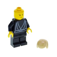 1x Lego Minifigur Star Wars Luke Skywalker schwarz Jedi Robe 7104 sw0020