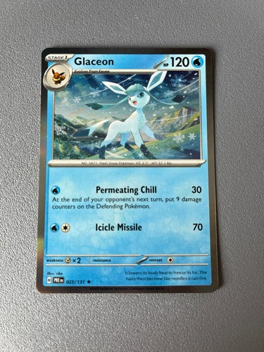 Glaceon 025 131 holo rare - glaceon, 025/131