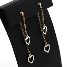 Ohrstecker Ohrringe 585 Gold 14 Kt Gelb-Weißgold Bicolor Wert 690,-