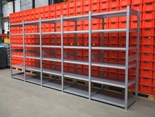 Bito Stahlregal Lagerregal Länge 4570 mm Kellerregal Fachbodenregal Fachregal