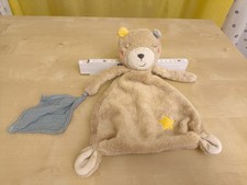 Teddy Bär Musselin Tuch Pusblu DM Schmusetuch Kuscheltuch braun blau gelb Stern