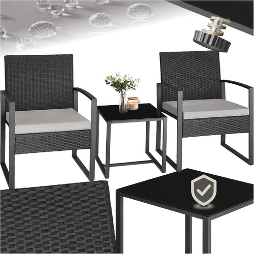 Tectake rattan sitzgruppe 2x - tectake®,