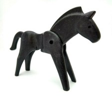 *Playmobil* Pferd, schwarz (alte Version) *Ritterburg 3888, 3265x, 3270x, 3406*