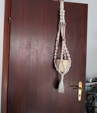 Makramee Blumenampel Original 80iger Jahre (Topf gehört Nicht Dazu)