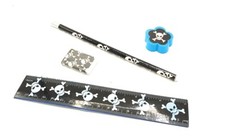 10x Schreibset Totenkopf Pirat