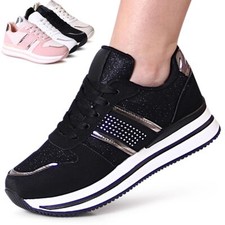 Damenschuhe Plateau Sneaker