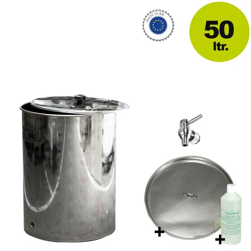Fischer edelstahl saftfass 50l - edelstahl,