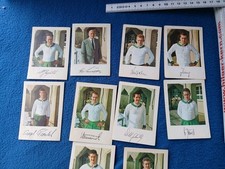 Sport Sammelbilder-Fußball- Heinerle ? BERGMANN ? 10 xWerder Bremen Autogramme