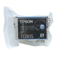 Original Epson Tinten Patrone T0805 cyan hell für Stylus Photo 50 650 700 800 Bl