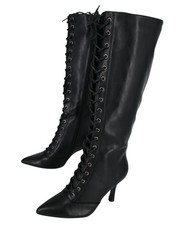 SCHNÜRSTIEFEL, KUNSTLEDER