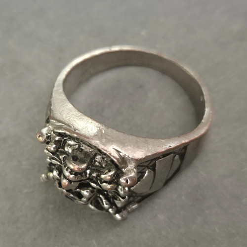 Massiver herrenring mit - massiver,