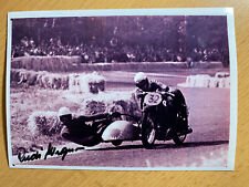 Rudi Wegener Original Autogramm handsigniert Motorrad Gespann Rennfahrer DDR