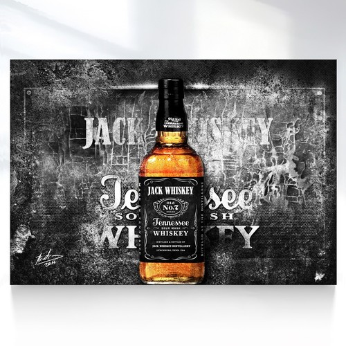 Leinwand bild whiskey bar - leinwand, &