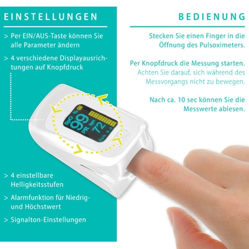 Pulsoximeter finger sauerstoff - finger,