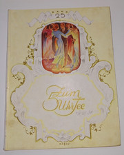 altes Notenheft " Zum 5 Uhr Tee " Band 25, 22 Lieder für Gesang und Klavier