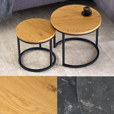 Runde Beistelltische 2er Set