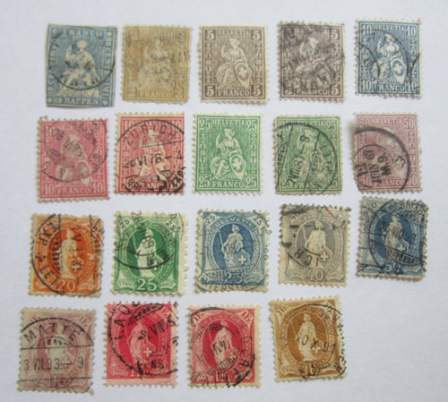 Kleines lot briefmarken frühe - lot,