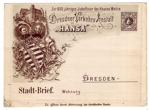 Stadtpost dresden 3pf - dresden,