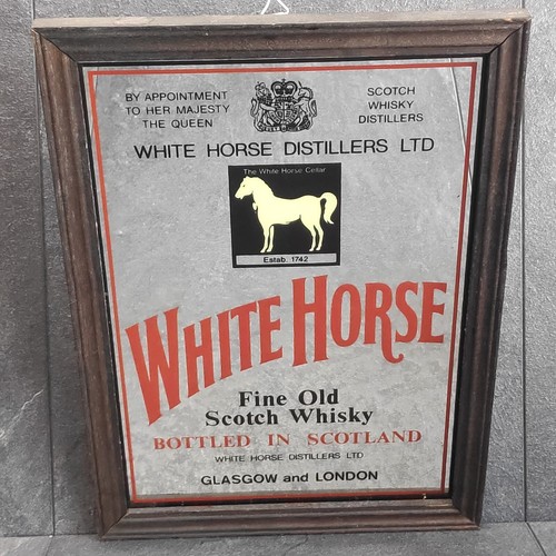Vintage white horse - horse, scotch