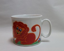 Gubor Tasse Motiv Löwe, ca 70er/80er Jahre, Studio Fischer & Fischer