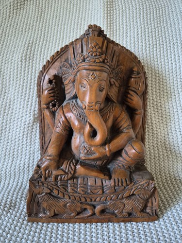 Ganesha holz skulptur gottheit - holz,
