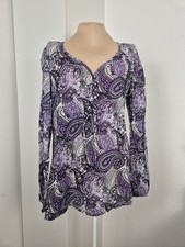 Violette Bluse mit