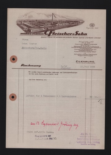 Eilenburg rechnung 1938 c - eilenburg,, 1938,
