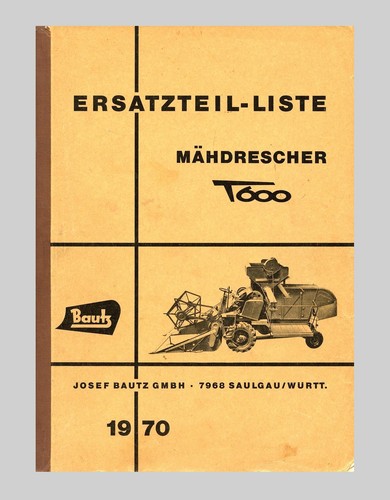 Bautz 600 mähdrescher - 600,