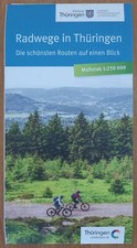 Radwandern Fahrrad-Karte Radtouren Radwege Thüringen Saale Städtekette Elster