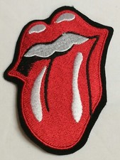 Neu Patch Stones Zunge AUFNÄHER Applikation Rock Aufnähen