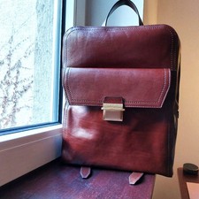 The Bridge Dante Backpack Marrone TB 14 | NEU | Rucksack Rindsleder Braun RAR