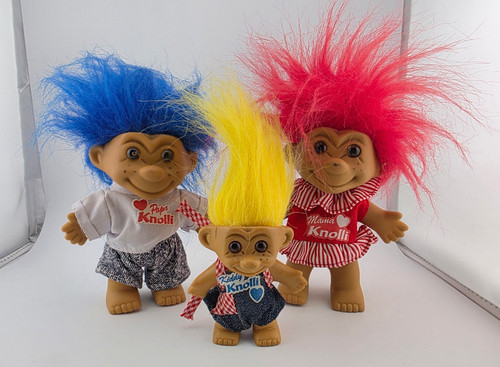 Knolli troll figuren - 3x,