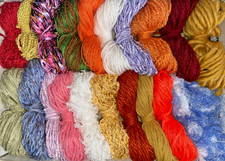 20 neue Wollreste zum Basteln Stricken Häkeln usw....(30