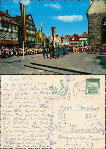 Ansichtskarte hameln - ansichtskarte,