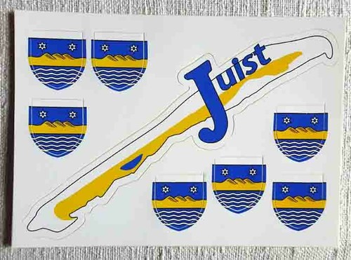 Aufkleber postkarte juist - aufkleber,