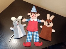 Puppe Handpuppe Kasper Hase Maus aus Filz und Stoff