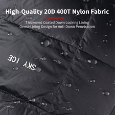 Gänsedaunenhose Herren/Damen Warme Daunenhose Wanderhose 90% Weiße Gänsedaunen