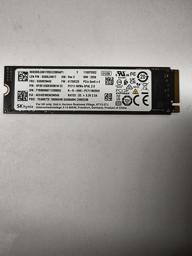 Hynix 512gb nvme pcie - sk,