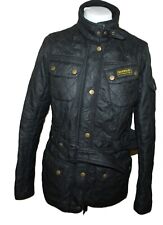 Barbour International Damen Steppjacke Nylon Outdoor Fleece Gr 38 mit Schaden