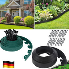 Flexibel Rasenkante Beeteinfassung Mähkante Garten Beetumrandung mit Erdnägel DE