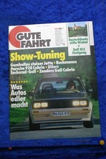 Gute Fahrt 6/81 VW Tuning Gemballa Jetta Buchmann Porsche Utler Golf Zender Golf