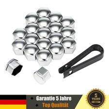 20x Chrom Kappen 17mm für