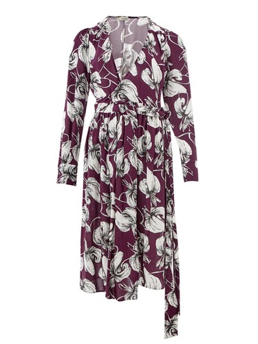 Bedrucktes kleid mit - bedrucktes,